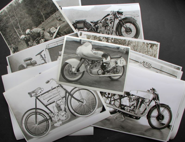 NSU Motorbikes Modelprogram 1930 - 1955 twenty-eight Factoryphotos (10149)